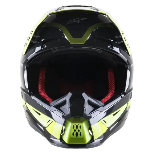 2023 Alpinestars SM5 Beam Helmet Black/Anthracite/Yellow Fl