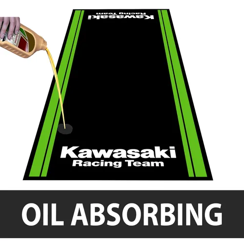 Motorcycle Pit Garage Floor Mat Carpet Kawasaki Racing Team