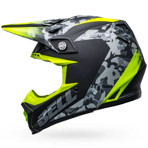 Bell Moto-9 MIPS Helmets Venom Matte Black Camo/Hi-Viz M