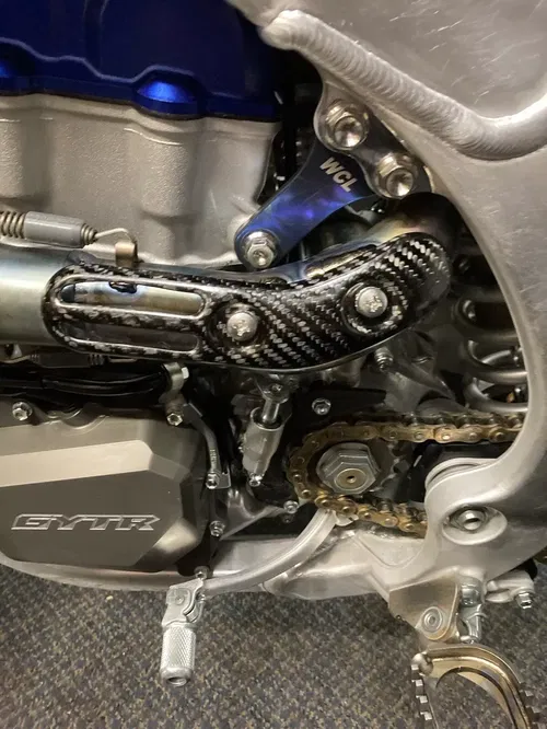 2023-2025 YAMAHA YZ450 F CARBON FIBER EXHAUST HEAT SHIELD