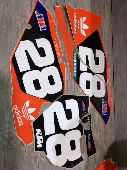 2016-2018 KTM #28 AMA  DECALS SET 125 250 350 450 SX SXF XC