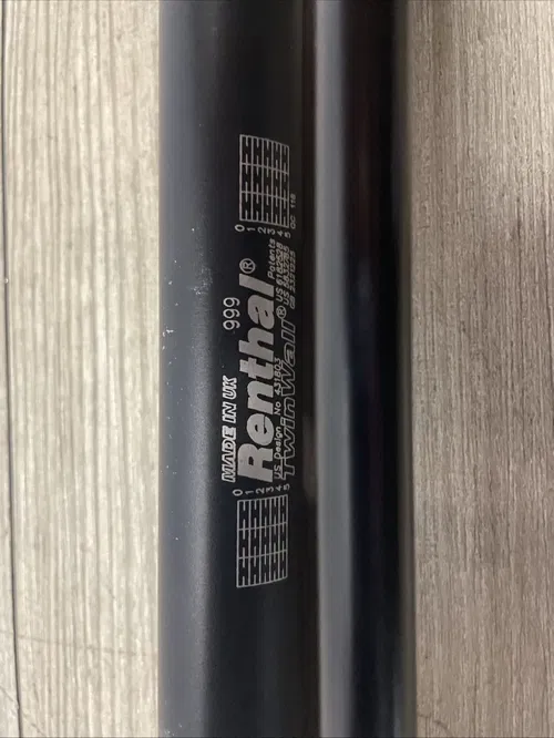 RENTHAL 999 MCGRATH TWIN WALL BLACK 1-1/8" HANDLEBARS SLIGHTLY USED