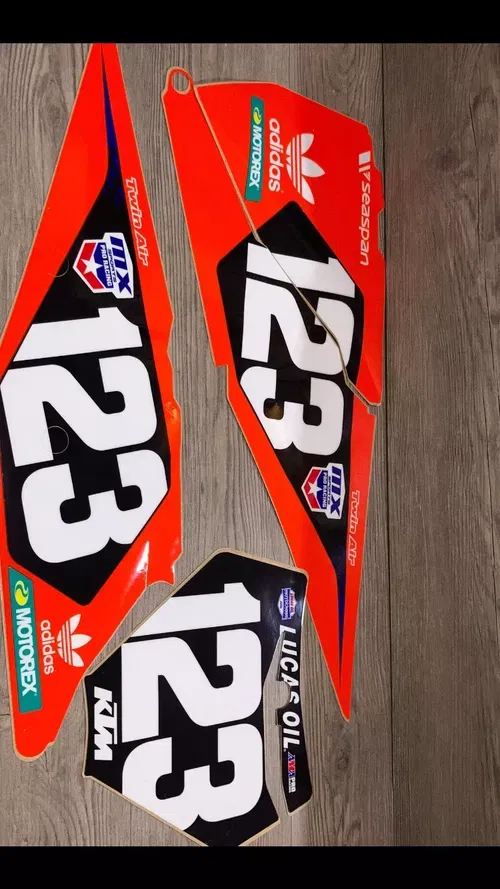 2019-2022 KTM #123 LUCAS OIL GRAPHICS DECALS SET 125 250 350 450 SX SXF XC EXC-F