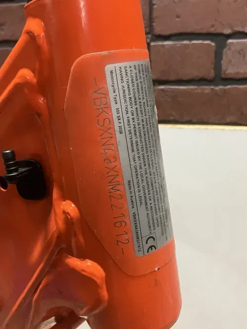 2022 KTM 350 SXF FRAME MAIN WITH TITLE FITS 19-22 SXF XC