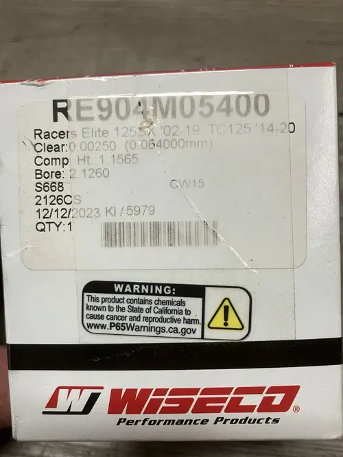 KTM Husaberg Husqvarna Wiseco Racer Elite Piston Stock 54mm Bore RE904M05400 New