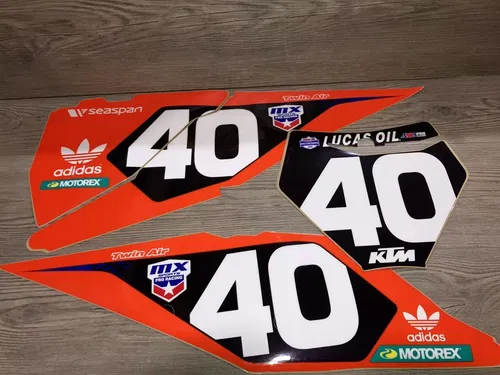 2019-2022 KTM #40 LUCAS OIL GRAPHICS DECALS SET 125 250 350 450 SX SXF XC
