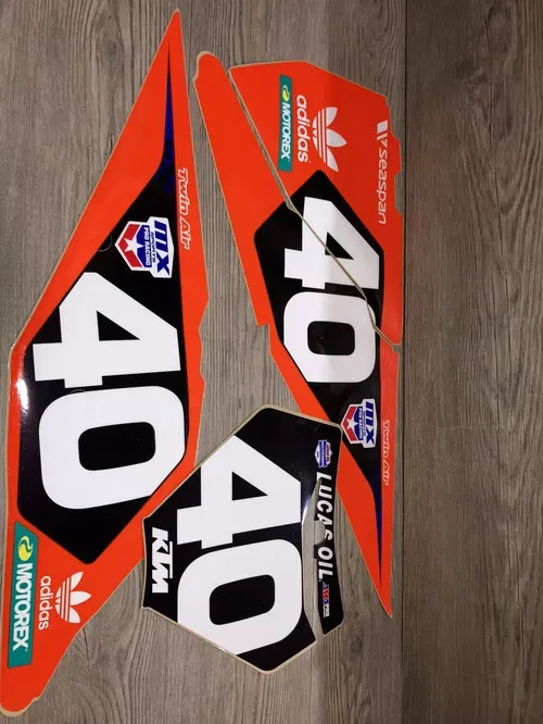 2019-2022 KTM #40 LUCAS OIL GRAPHICS DECALS SET 125 250 350 450 SX SXF XC