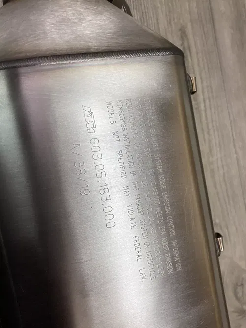 KTM SUPER ADVENTURE EXHAUST SILENCER (NEW) 60305183000