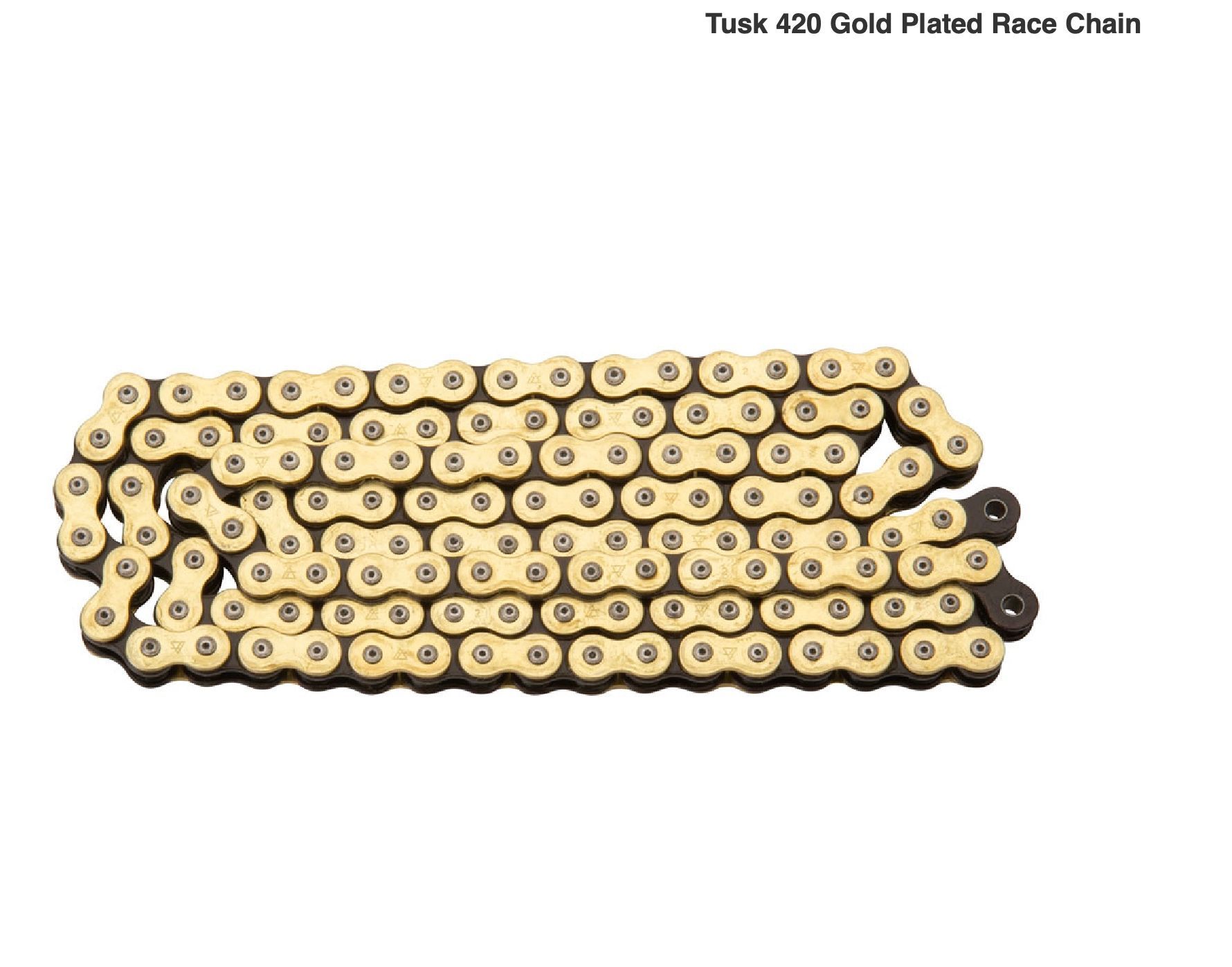 Tusk 420 Gold Plated Race Chain 420x126 See Description for Fitment