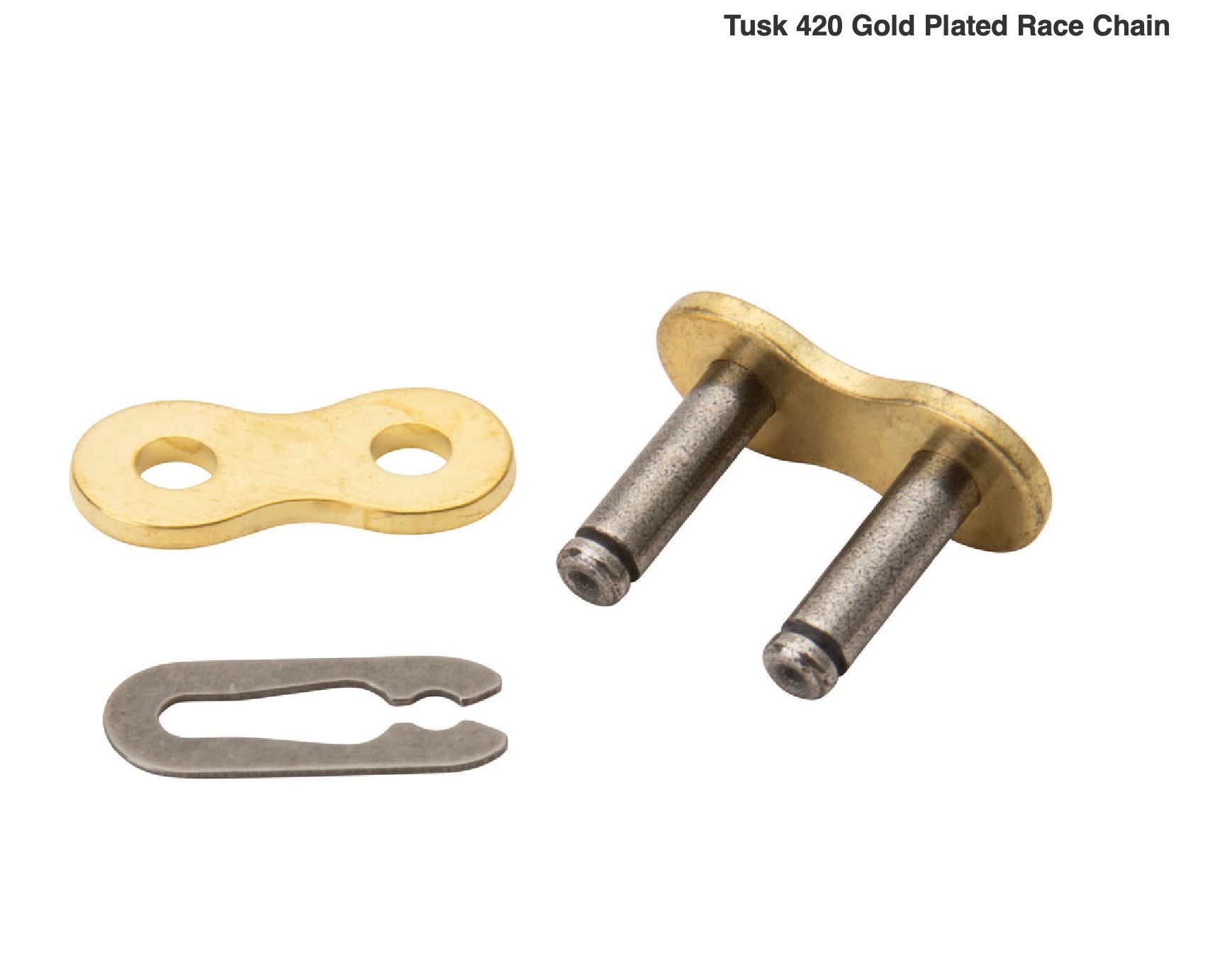 Tusk 420 Gold Plated Race Chain 420x126 See Description for Fitment
