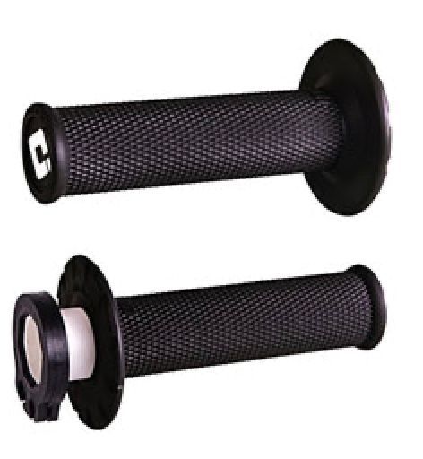 ODI Half Waffle V2 MX Lock-On Grips Black