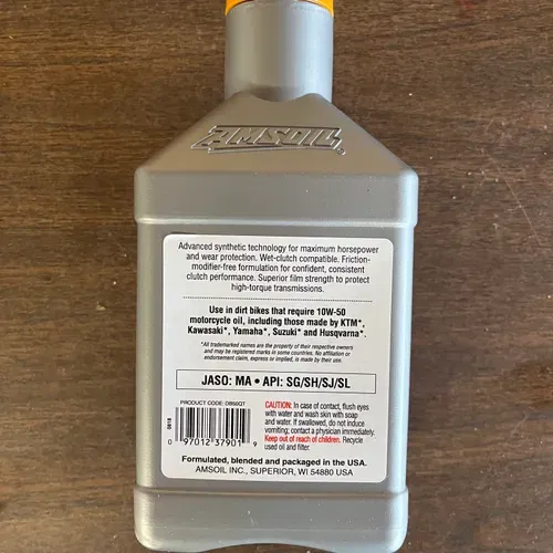 Amsoil 10w-50 Full Synthetic 