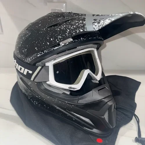 Thor Sector Helmet With Thor Goggles 