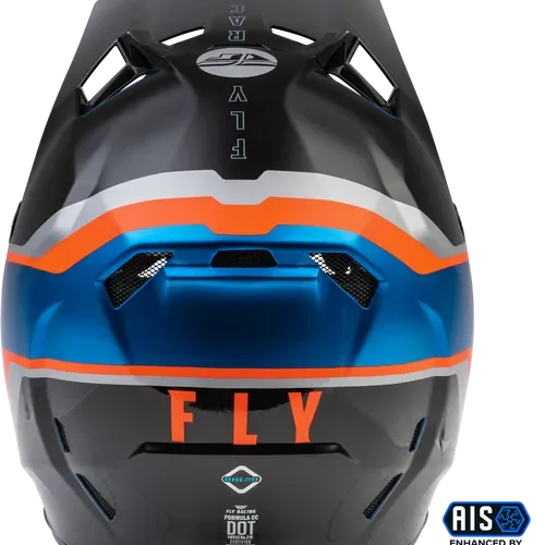 FLY RACING FORMULA CC DRIVER HELMET- BLUE/ORANGE/BLACK LG