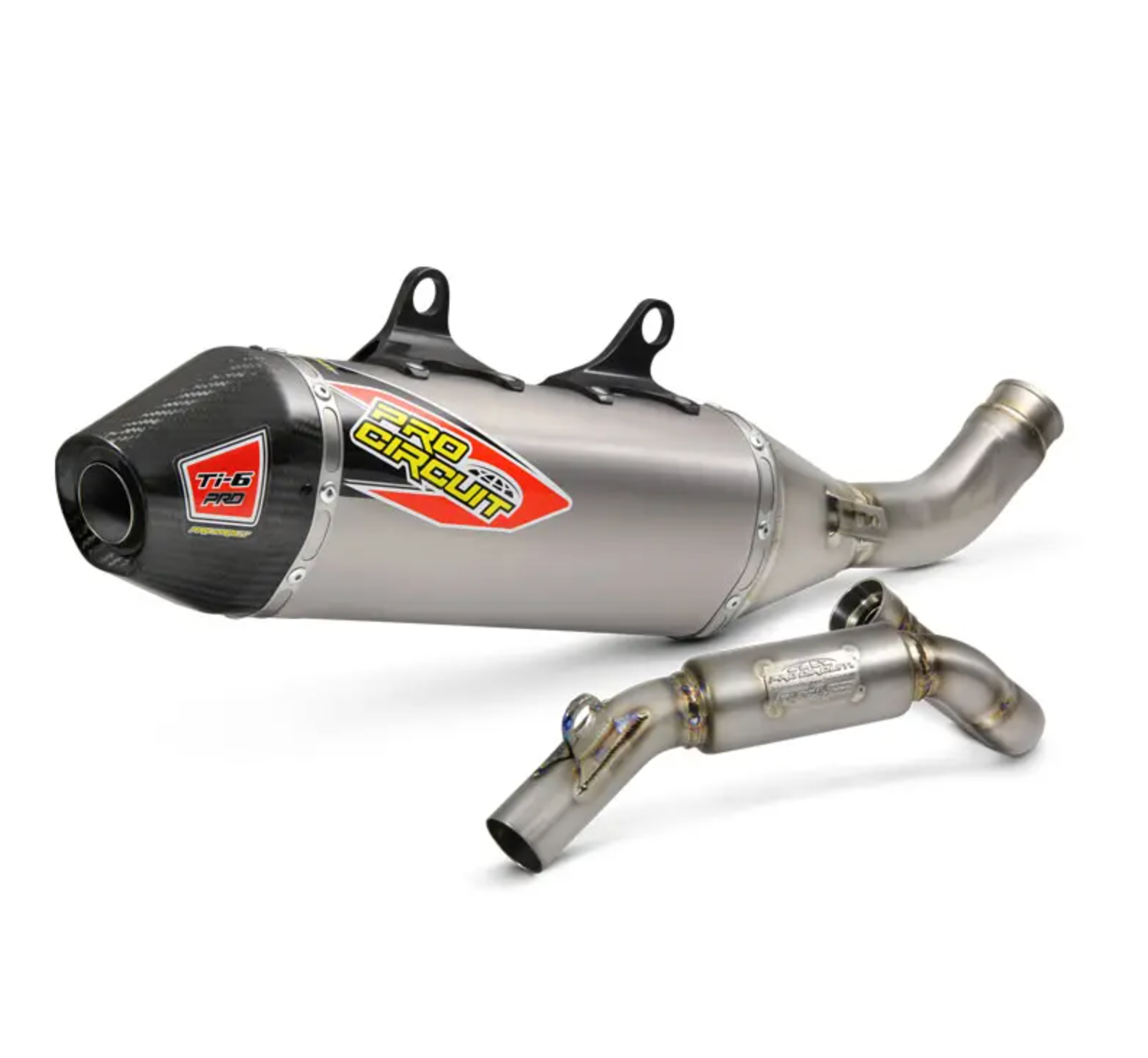 Pro Circuit Ti-6 Pro Titanium Full Exhaust System with Carbon End Cap