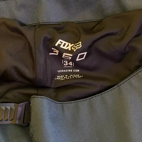 Fox 360 Pants Size 34