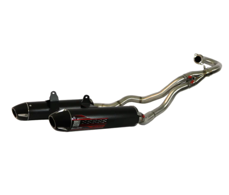 Big Gun Ballistic Series Dual Full Exhaust System Yamaha Raptor 700 2015-2025