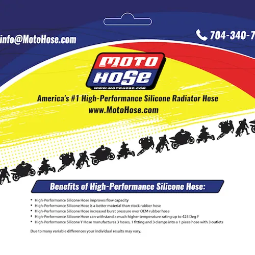 RMZ450 2018-2026 Silicone Radiator Hose Red 23-409R