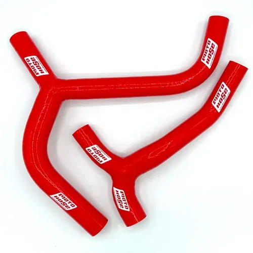 KX450 X SR 2019-2023 Silicone Y Radiator Hose Red 23-318YR