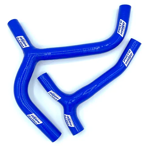 KX450 X SR 2019-2023 Silicone Y Radiator Hose Blue 23-318YB
