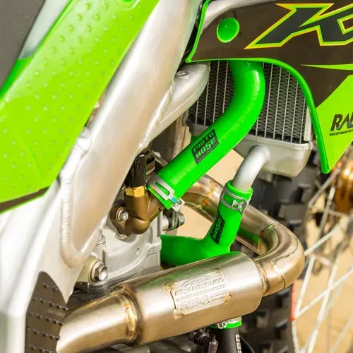 KX450 X SR 2019-2023 Silicone Y Radiator Hose Green 23-318YG