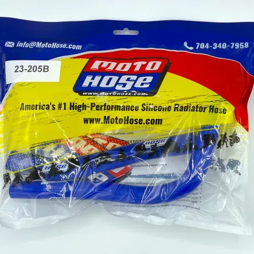 Yamaha YZ85 2019-2026 Silicone Radiator Hose Blue 23-205B