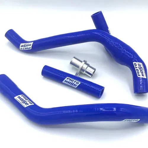 Yam YZ450F 2018-2023 Silicone Y Radiator Hose Blue 23-220YB