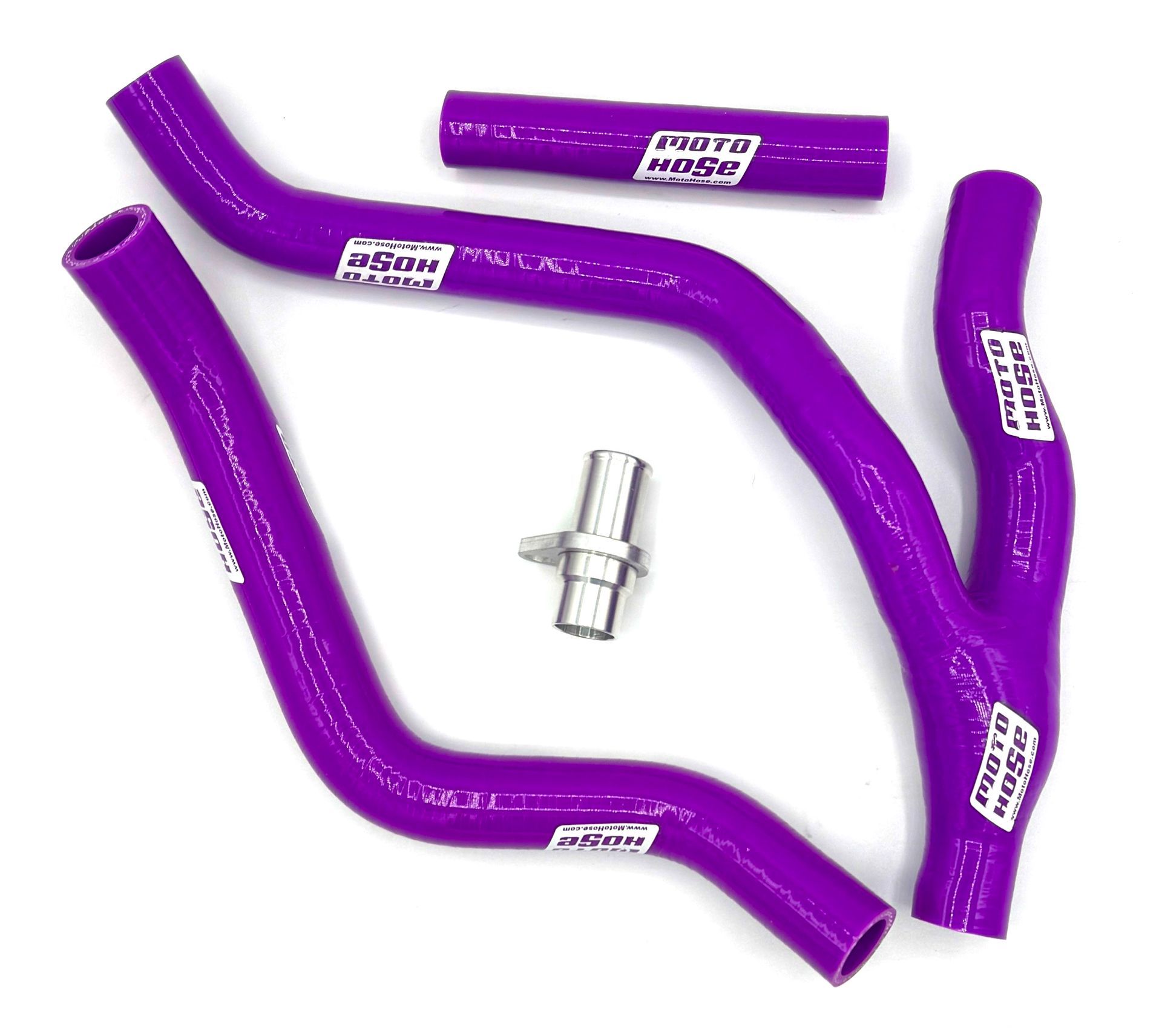 Yamaha YZ250F 2024 - 2026 Silicone Y Radiator Hose Kit Purple 23-223YPU