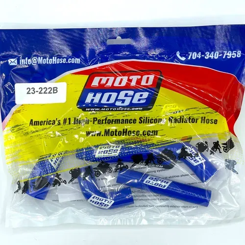 Yam YZ450 F/FX 2023-2026 WR450F 2024-2026 Silicone Radiator Hose Blue 23-222B