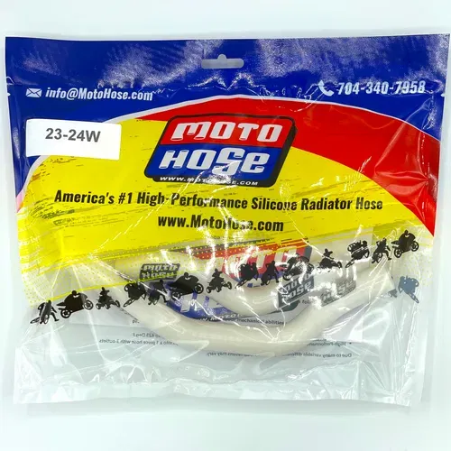 Silicone Radiator Hose Yamaha YZ65  2018-2026 White 23-24W