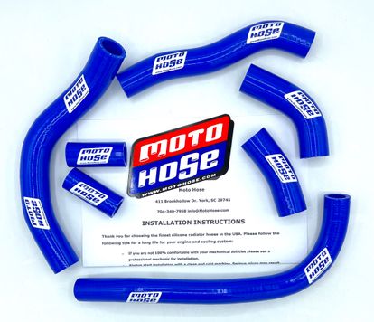 Honda CRF450R 2009-2012 Silicone Radiator Hose Blue 23-19B