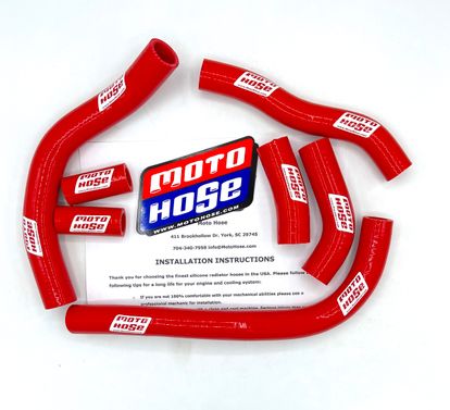 Honda CRF450R 2009-2012 Silicone Radiator Hose Red 23-19R