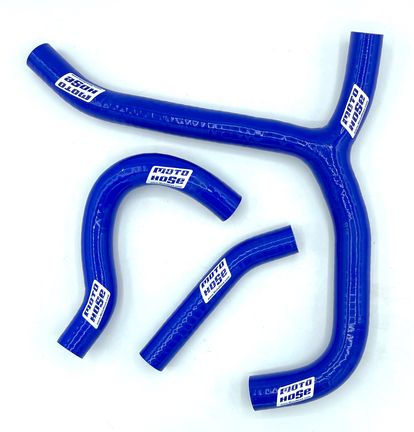Hon CRF250R 2014-2015 Silicone Y Radiator Hose Blue 23-123YB