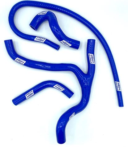 Suz RMZ450 2015-2017 Silicone Y Radiator Hose Blue 23-406YB