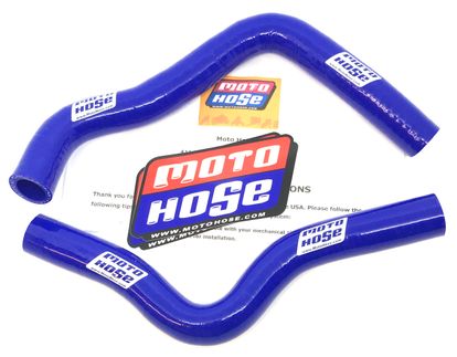 Suzuki RM80/85 2002-2023 Silicone Radiator Hose Blue 23-41B