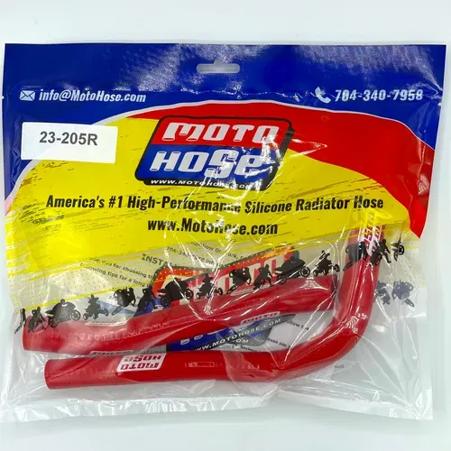 Yamaha YZ85 2019-2023 Silicone Radiator Hose Red 23-205R