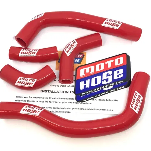Honda CRF450R 2005-2008 Silicone Radiator Hose Red 23-17R