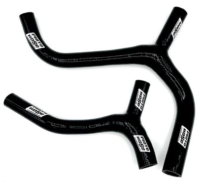 KX450F 2016-2018 Silicone Y Radiator Hose Black 23-326YBK