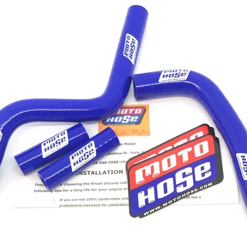 Yamaha YZ125 2002-2026 YZ125X 2020-2026 Silicone Radiator Hose Blue 23-22B