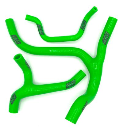 KX450F 2012-2015 Silicone Y Radiator Hose Green 23-314YG