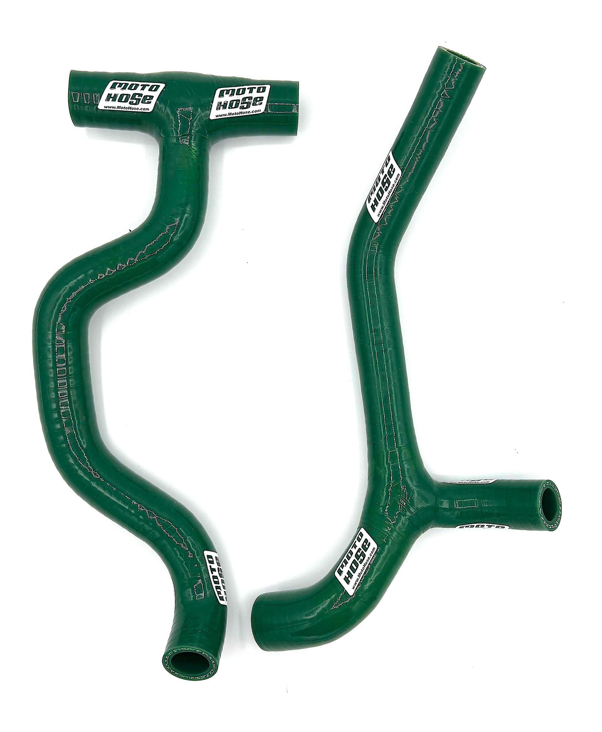 Triumph TF250-X 2024-2025 Silicone Y Radiator Hose Kit RACE GREEN 23-703YRG