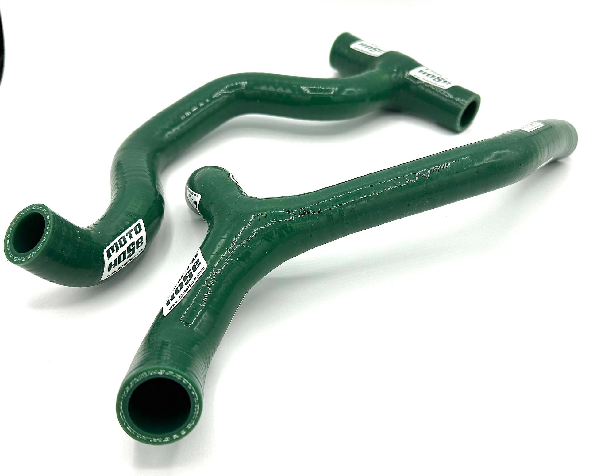 Triumph TF250-X 2024-2025 Silicone Y Radiator Hose Kit RACE GREEN 23-703YRG