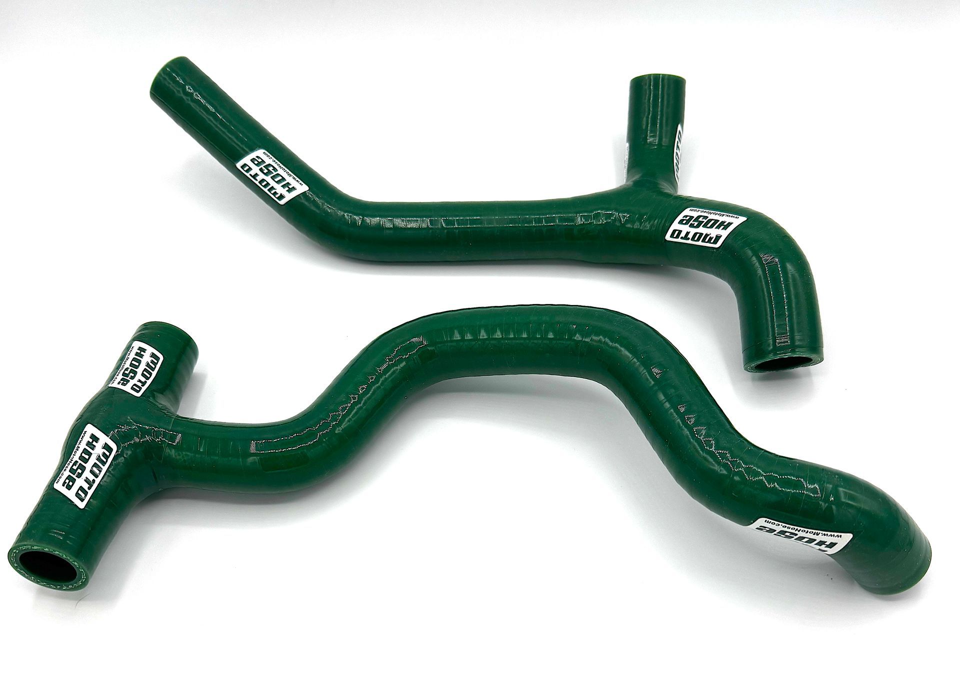 Triumph TF250-X 2024-2025 Silicone Y Radiator Hose Kit RACE GREEN 23-703YRG