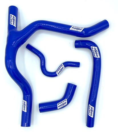 Kaw KX250F 2007-2008 Silicone Y Radiator Hose Blue 23-37YB