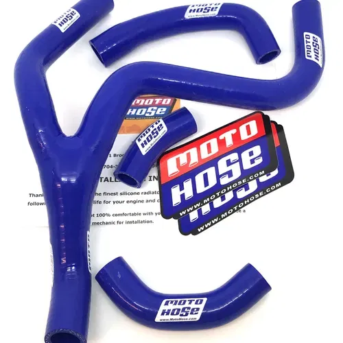 Suz RMZ250 2013-2018 Silicone Y Radiator Hose Blue 23-405YB