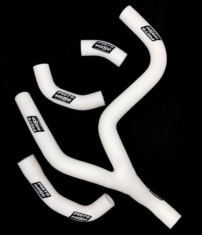 Suz RMZ250 2013-2018 Silicone Y Radiator Hose White 23-405YW