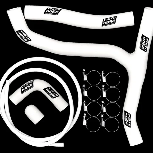 CRF450R 2017-21 Silicone WORKS Y Radiator Hose Red 24-128YR