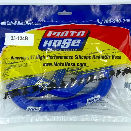 Honda CRF250R 2018-2021 Silicone Radiator Hose Blue 23-124B