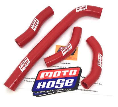 Honda CRF250R 2010-2013 Silicone Radiator Hose Red 23-16R