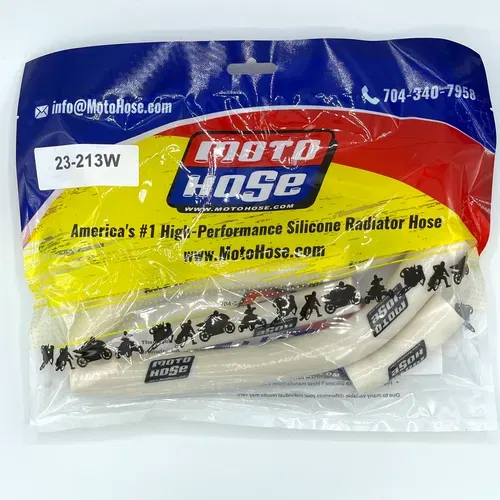 Yam YZ450F 2014-2017 Silicone Radiator Hose White 23-213W